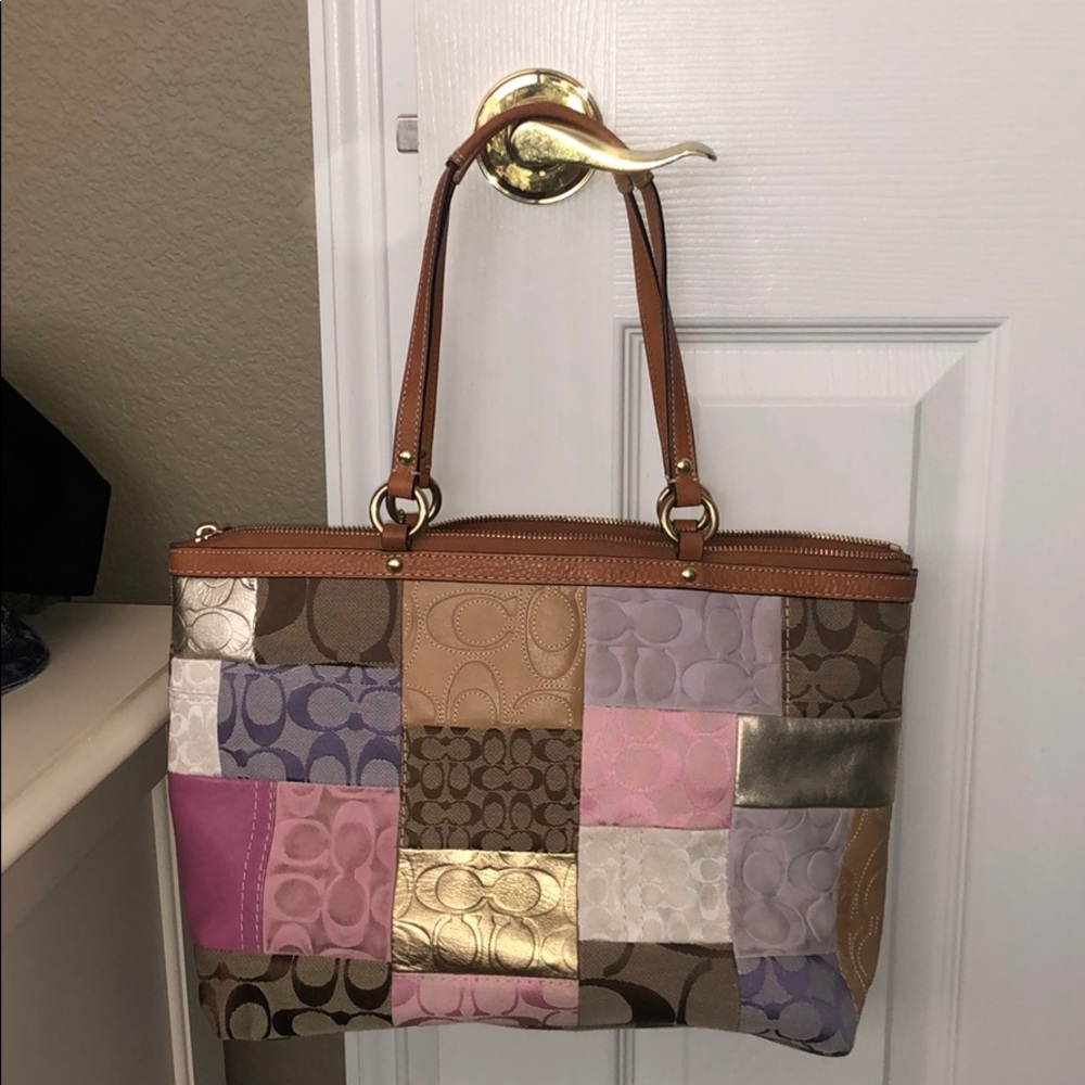 Coach patchwork handbag